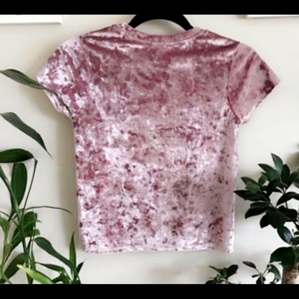 Crushed velvet top